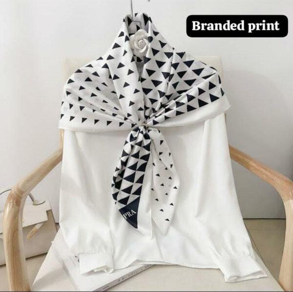 Premium  Viscose Black And White Printed Stoles Long Hijab