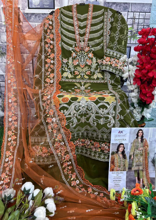 Buy Branded Al Khushboo Pakistani Suits Wholesale Price Online In India - Image 2