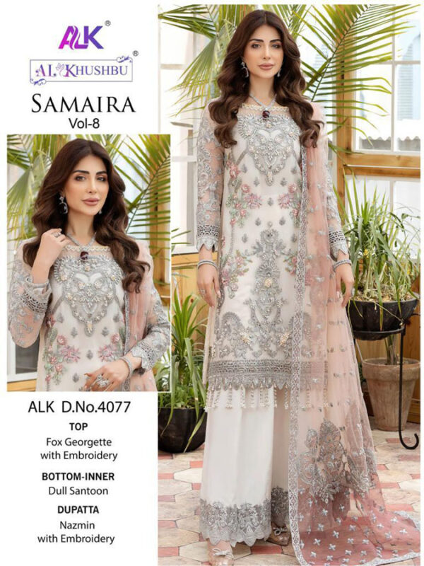 Buy Branded Al Khushboo Pakistani Suits Wholesale Price Online In India - Image 3