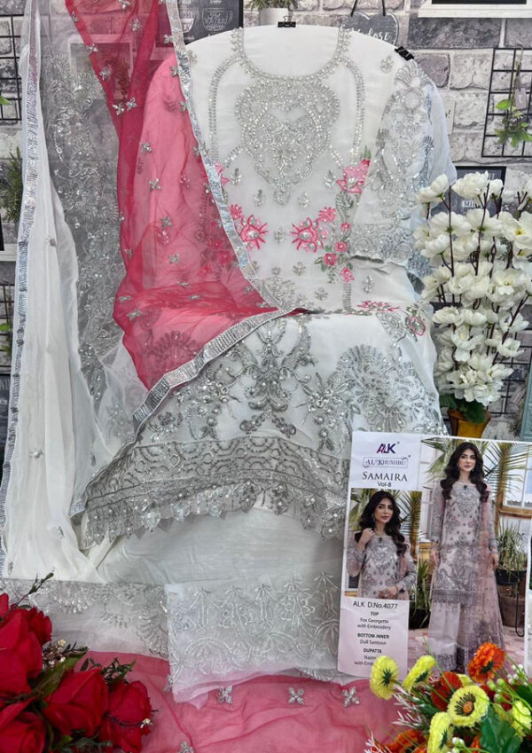 Buy Branded Al Khushboo Pakistani Suits Wholesale Price Online In India - Image 4